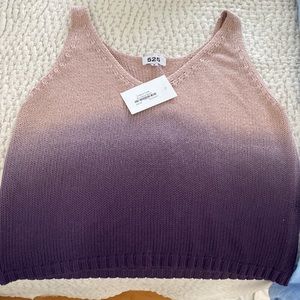 525 Tank Top Mauve and Pink Size Medium